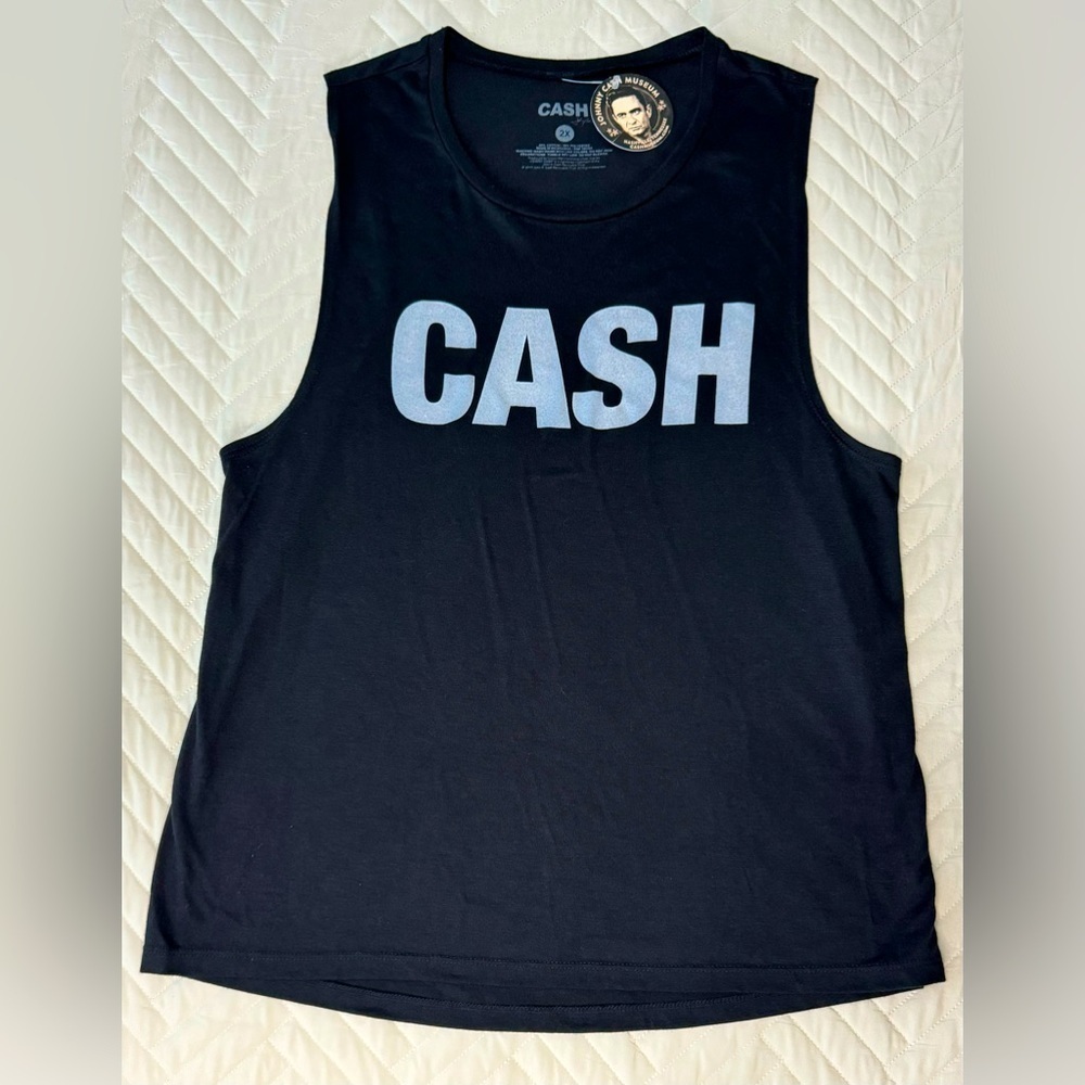 New! Women’s Johnny Cash Tank Top Size 2X From Johnny cash Museum in Tennessee - Picture 2 of 8